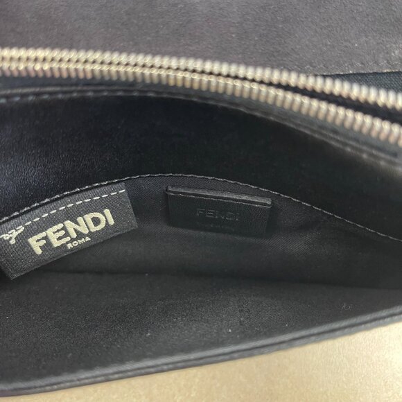 Fendi Rainbow Studded Black Calfskin Leather Tube Wallet on a Chain - Preowned - Picture 12 of 16